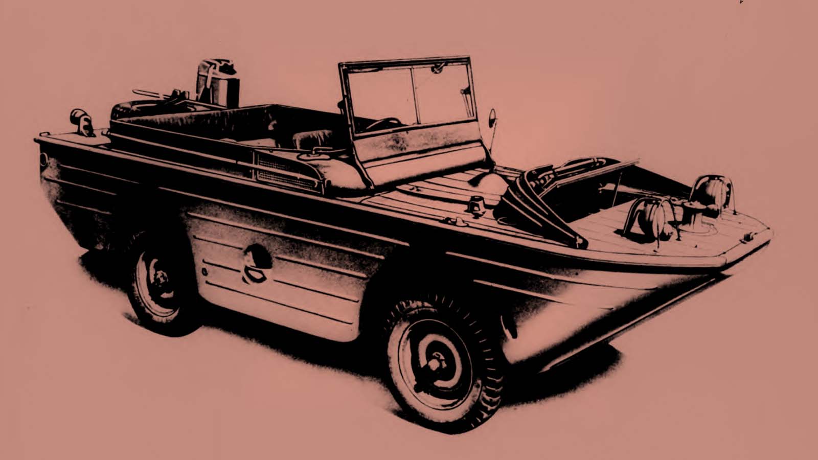 Amphibious Car Illustration